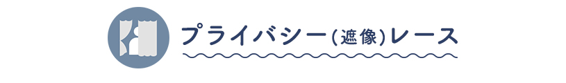 プライバシー(遮像)レース