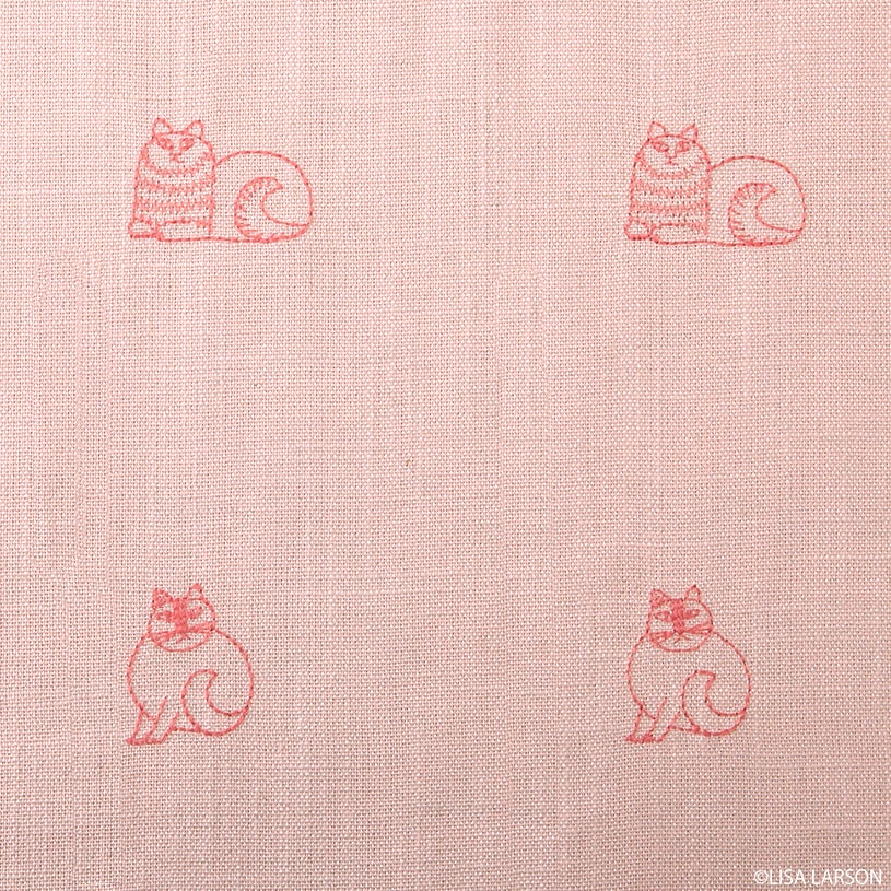 アスワン リサ・ラーソン ～スケッチ(刺繍)～ ピンク