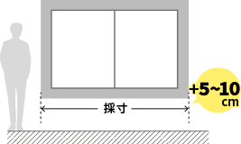 ～ロールスクリーンの採寸方法～ 機能レール