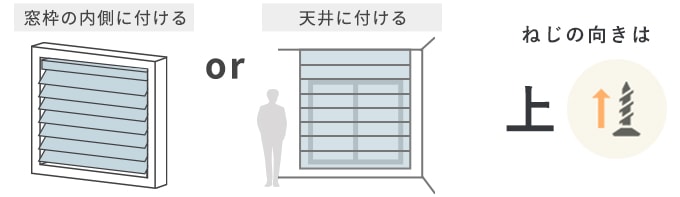 ～ブラインドの採寸方法～ 天井付け