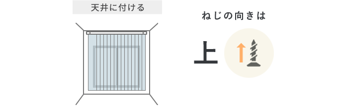 ～バーチカルブラインドの採寸方法～ 天井付け