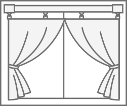 ～カーテンレールの採寸方法～ 装飾レール