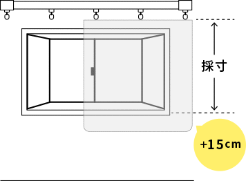 ～カーテンの採寸方法～ 出窓