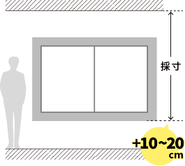 ～バーチカルブラインドの採寸方法～