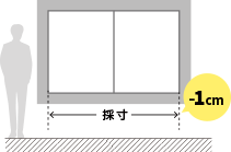 ～バーチカルブラインドの採寸方法～ 腰窓
