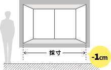 ～バーチカルブラインドの採寸方法～ 出窓