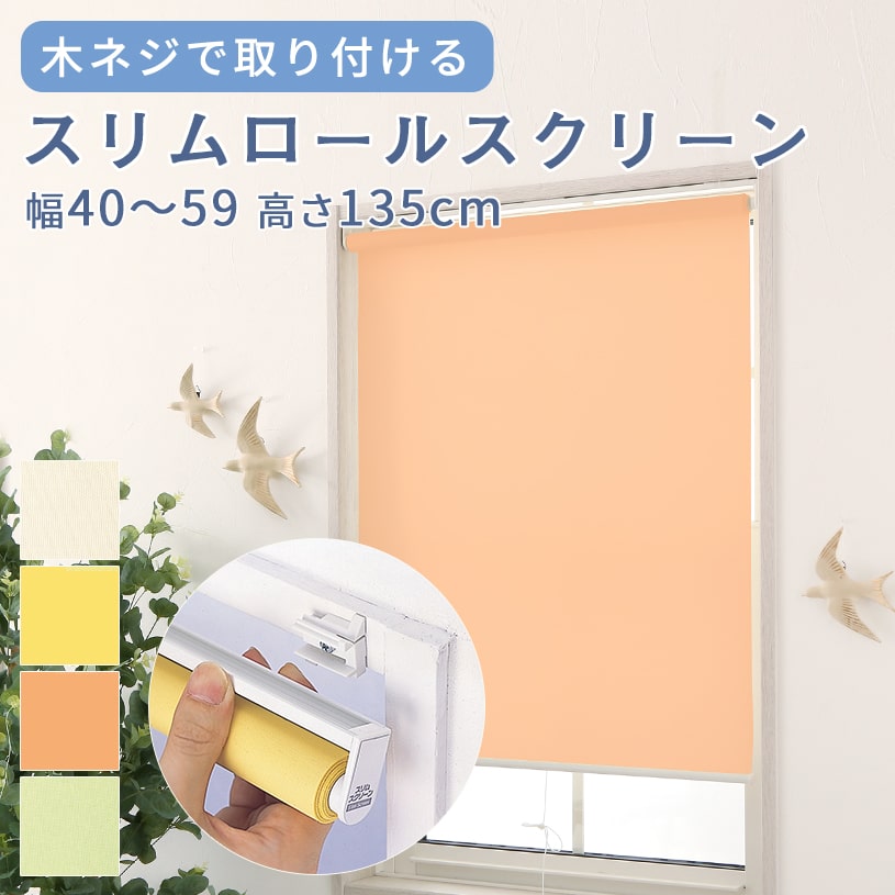ロールスクリーン 防炎 消臭 防汚 抗菌 静音 ＜スリムロールスクリーン