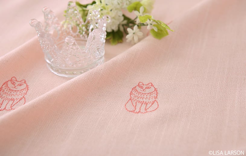 アスワン リサ・ラーソン ～スケッチ(刺繍)～ ピンク