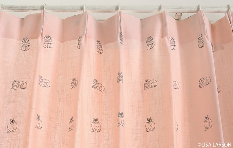 アスワン リサ・ラーソン ～スケッチ(刺繍)～ グレー
