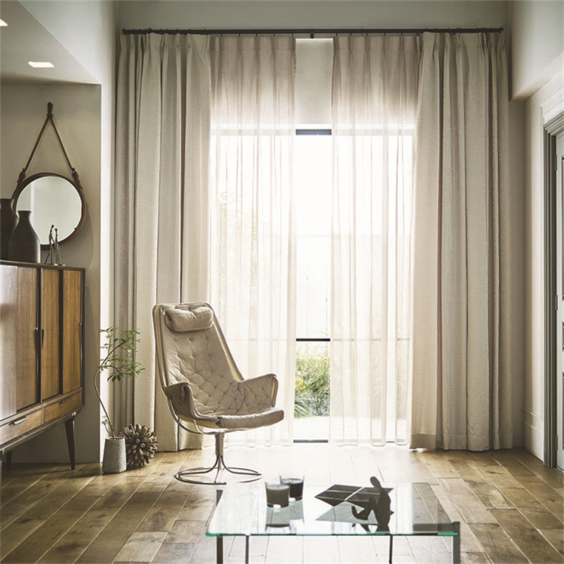 スミノエ modeS】 ボイルレースカーテン 上品な光沢と地紋が美しい先