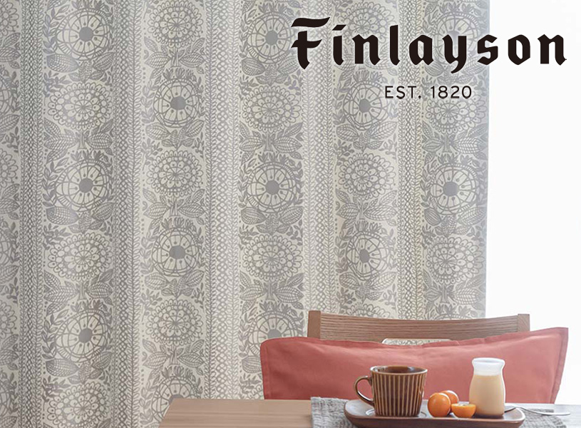 フィンレイソンの人気デザイン、タイミのカーテンで北欧インテリアを楽しむ