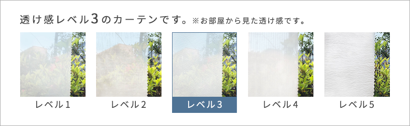 透け感レベルの説明