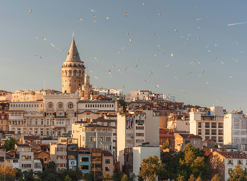 トルコの街中の風景